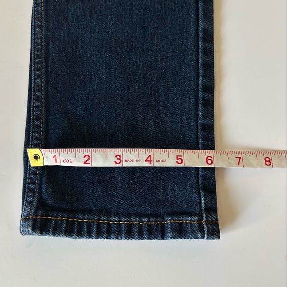 Levi 511 Dark Wash Slim Straight Stretch Button Zip Denim Jeans size 30 - Picture 12 of 12